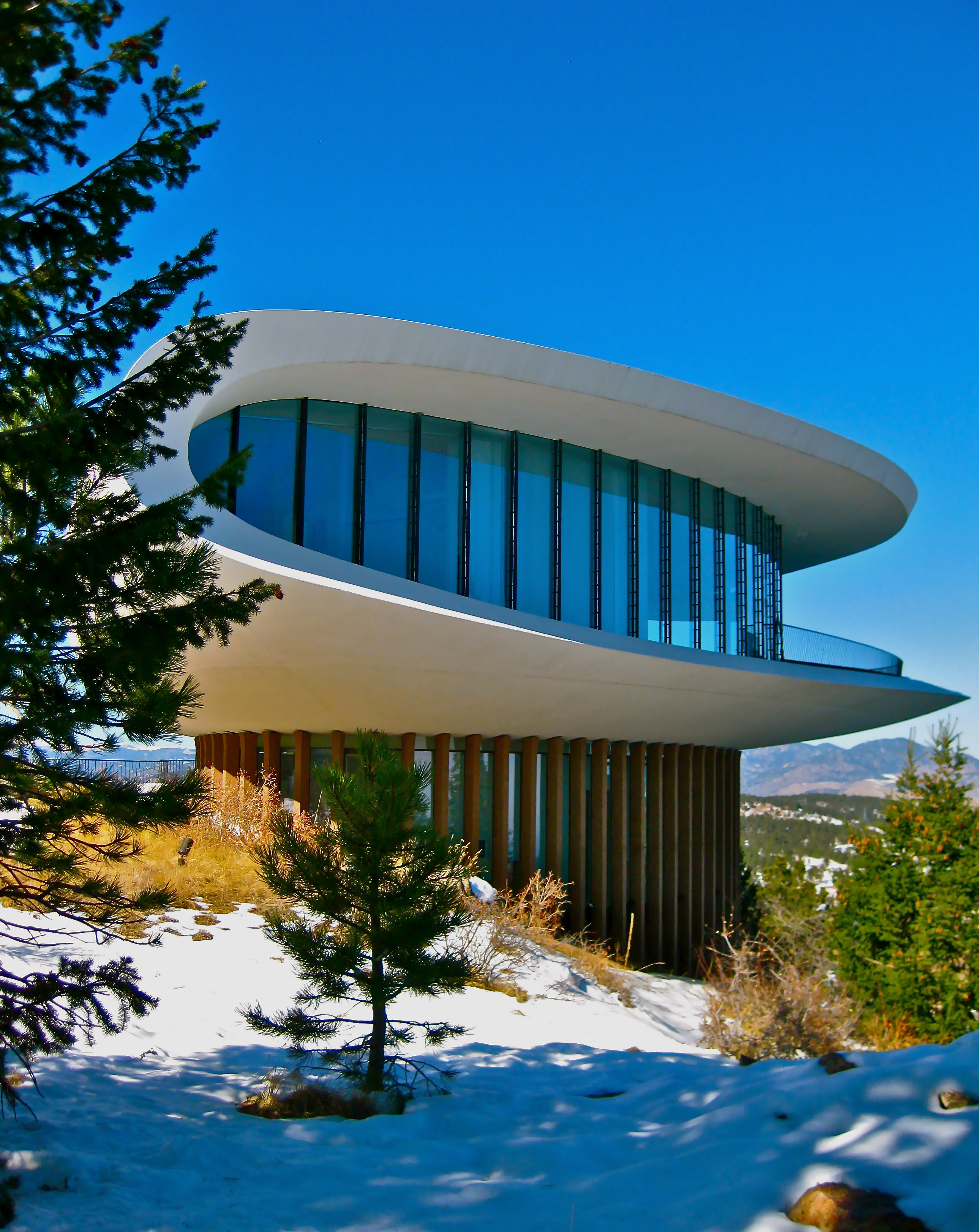 The Sculptured House AKA the 'Sleeper' House built on Genesee Mountain